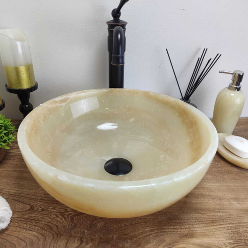 Раковина из оникса Bowl Yellow TinLip BO-60846 40*40*15