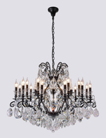 Подвесная люстра Crystal Lux MAGNIFICO SP19 BLACK/TRANSPARENT