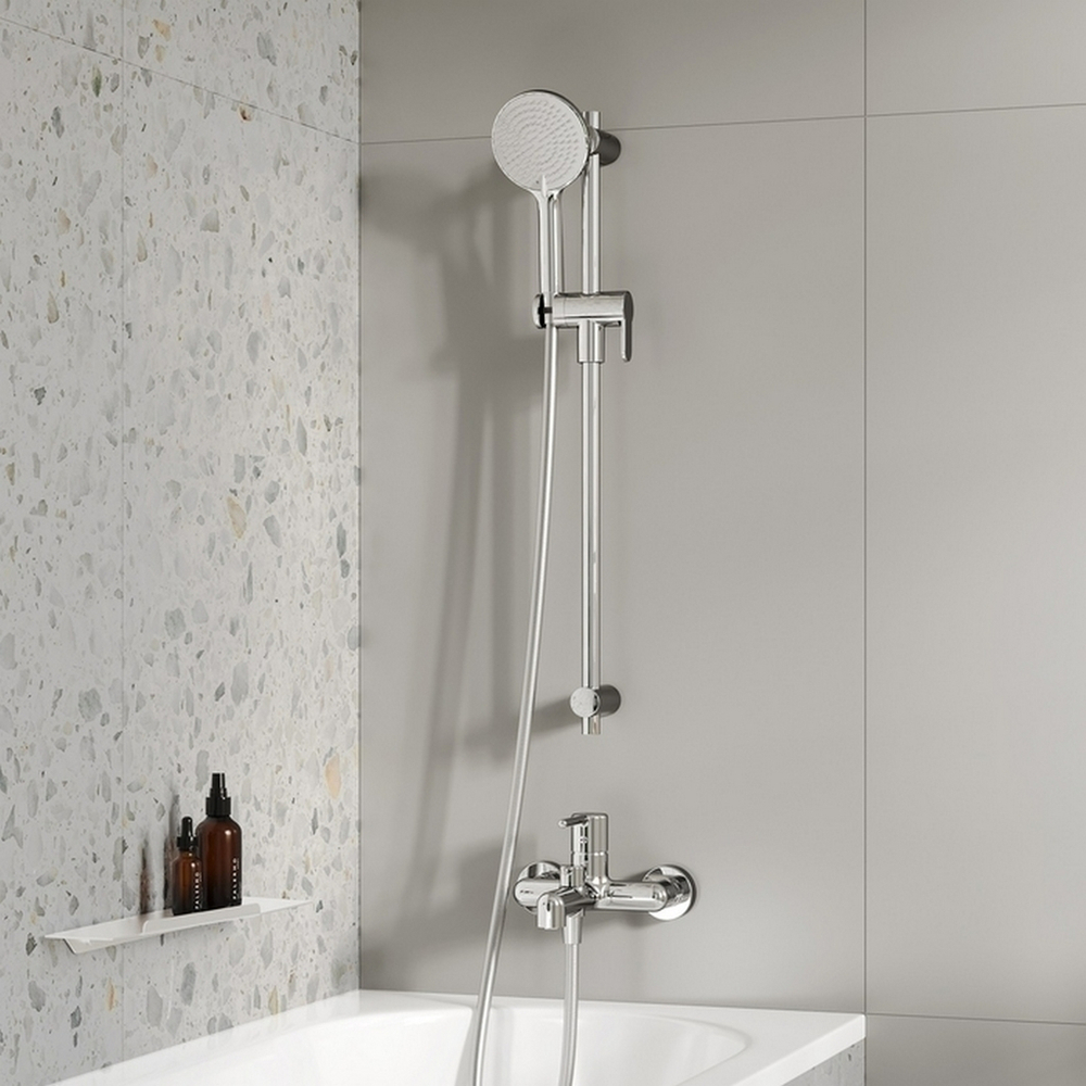 Смеситель для ванны 35к IDDIS AIGSB00i02WA "Aiger" без душ. аксессуаров, ХРОМ