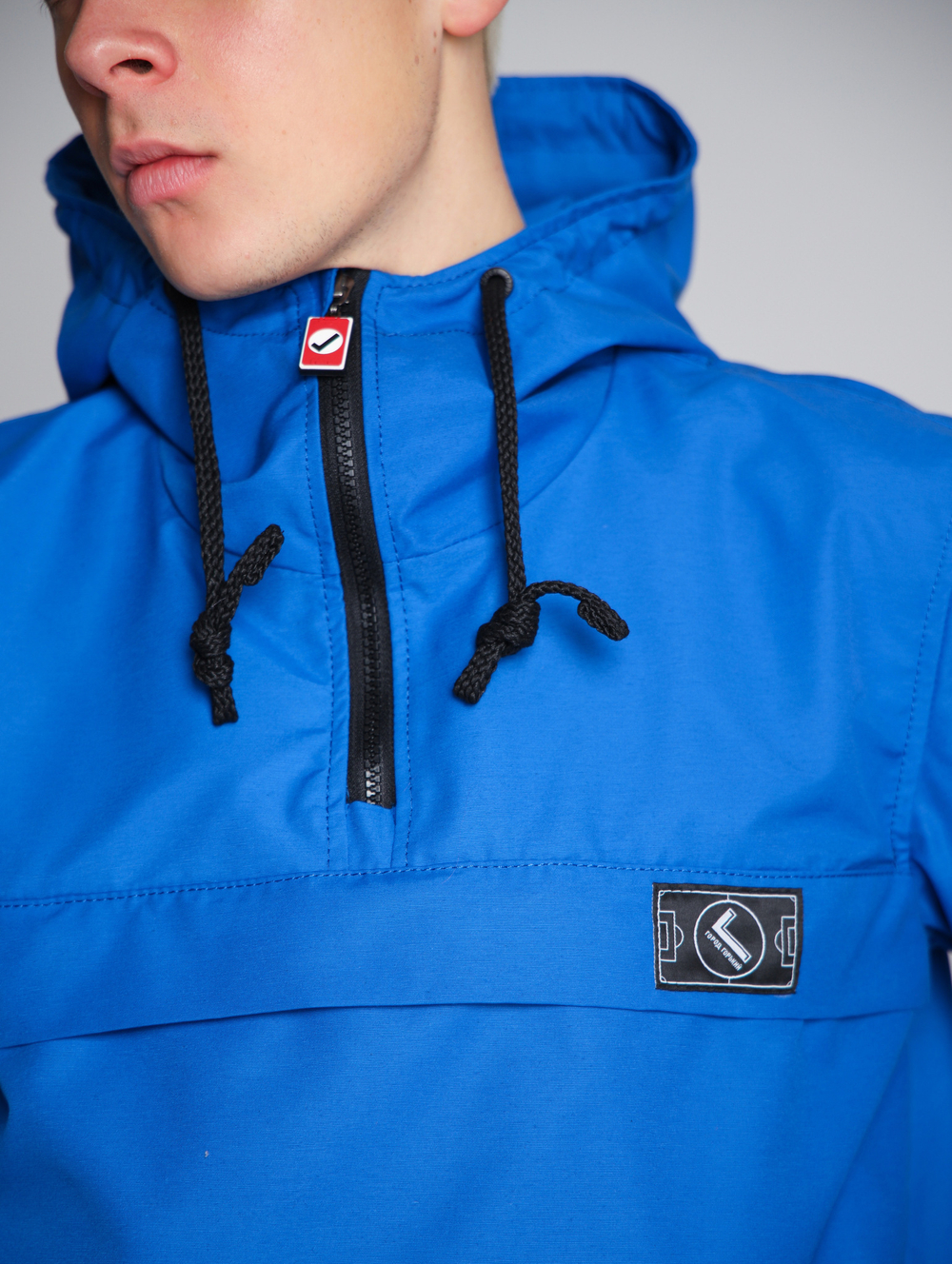 Анорак мужской без утеплителя васильковый Город Горький