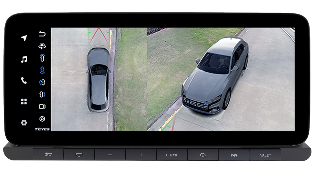 Магнитола Audi Q7 2009-2015 (взамен 3G ШГУ) - Teyes LUX ONE 360 монитор 12.3" 2K QLED на Android 10, CarPlay, 4G SIM-слот, 6/128 ГБ, 4 камеры в комплекте