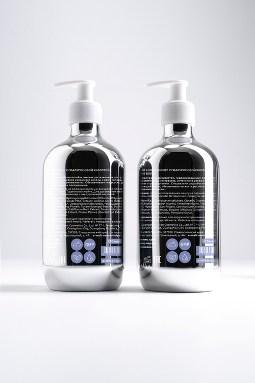 Набор увлажняющих средств для волос с гиалуроновой кислотой: шампунь и кондиционер для питания и укрепления волос