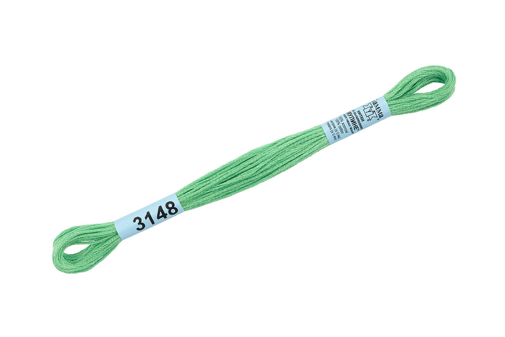 Мулине "Gamma", 100% хлопок , 8 м, №3148