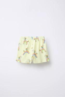 ZARA ПИЖАМА С ПРИНТОМ «ЕДИНОРОГ», ЖЕЛТЫЙ