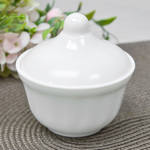 PARS OPAL TIDAL Сахарница 300мл с крышкой, белая