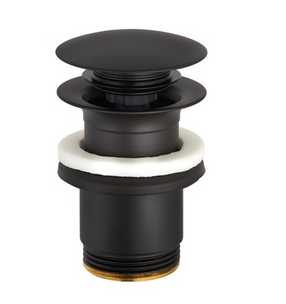 Донный клапан PUSH-OPEN Kludi черный матовый (1042639-00)