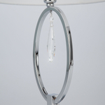 Настольная лампа 01055/1 хром/прозрачный хрусталь Strotskis