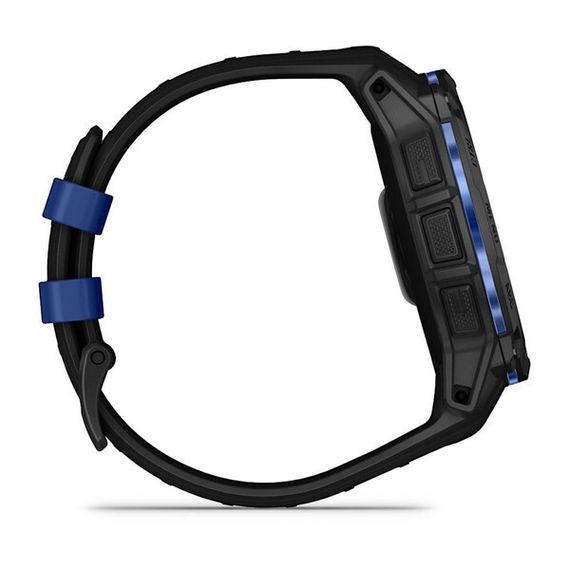 Умные часы Garmin Instinct 3 Amoled 50 mm Black with Black/Bolt Blue Band (010-03020-03)