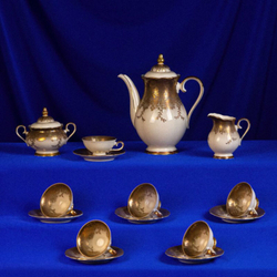 Винтаж: Винтажный кофейный сервиз на 6 персон