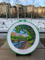 Набор для вышивания крестом Искусница "Прогулка по набережной"