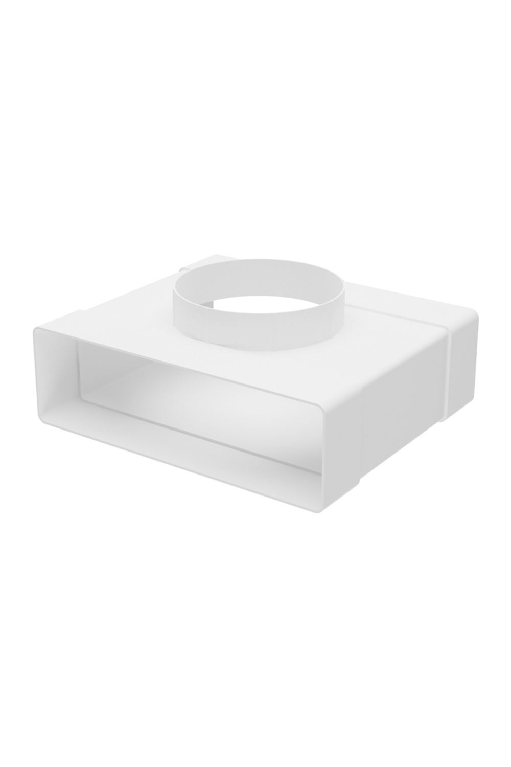 Тройник ТФП D100 с выходом 60х204 пластик ERA