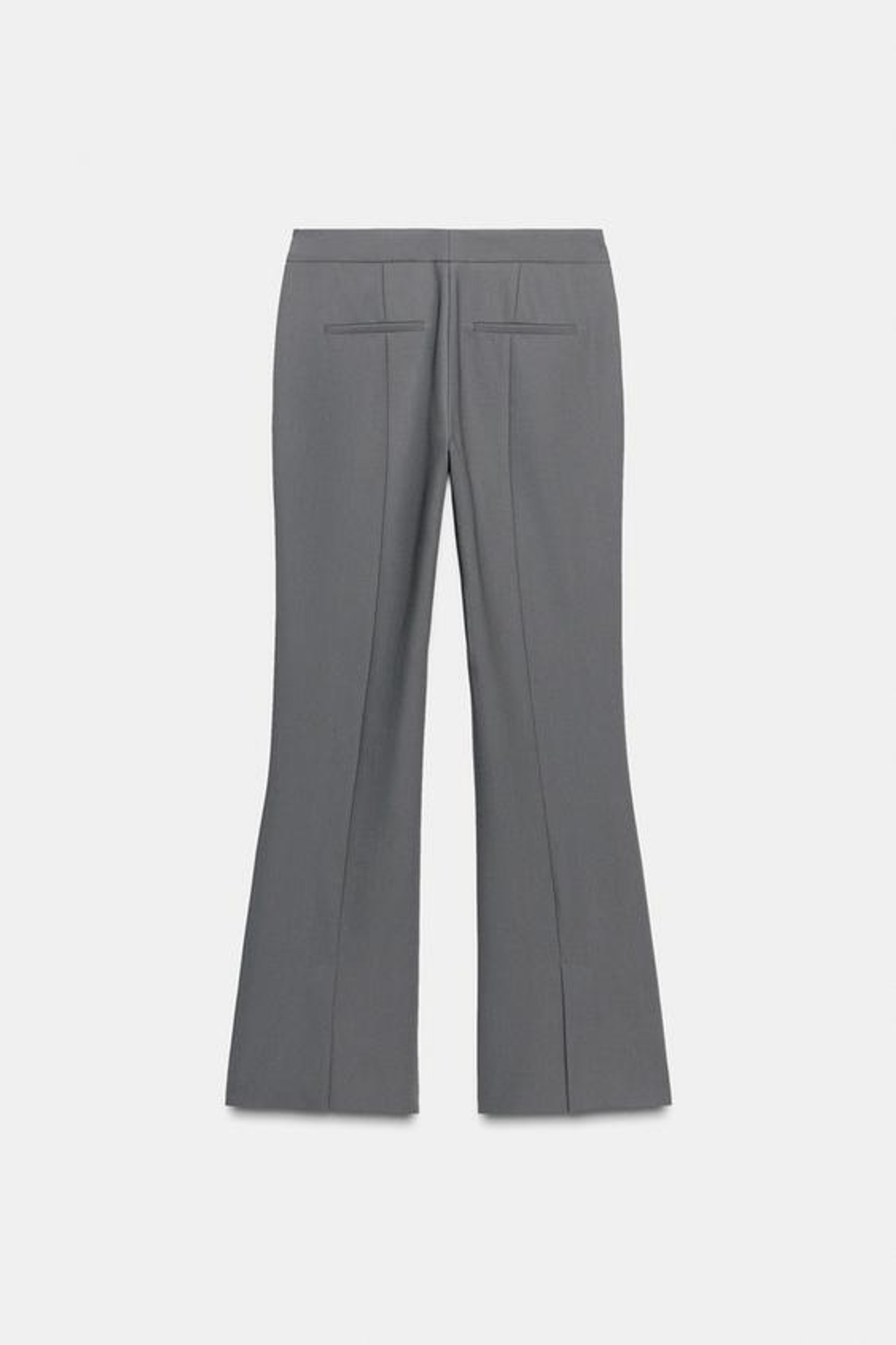 ZARA БРЮКИ FLARE С РАЗРЕЗАМИ, СЕРЫЙ