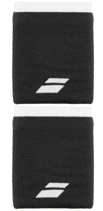 Теннисные напульсники Babolat Logo Jumbo Wristband - Black