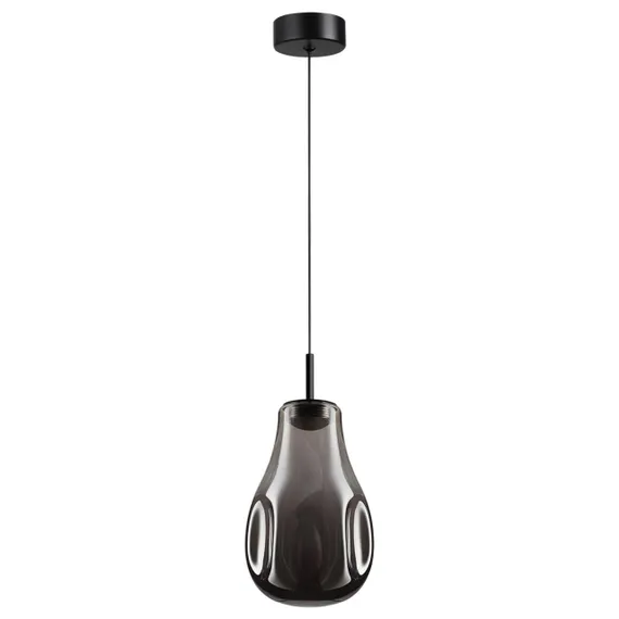 5098/4LC PENDANT ODL25 423 черный/дымчатый/металл/стекло Подвес LED 4W 4000K 388Лм NAVE