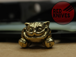 Бусина темлячная "Чеширский", латунь