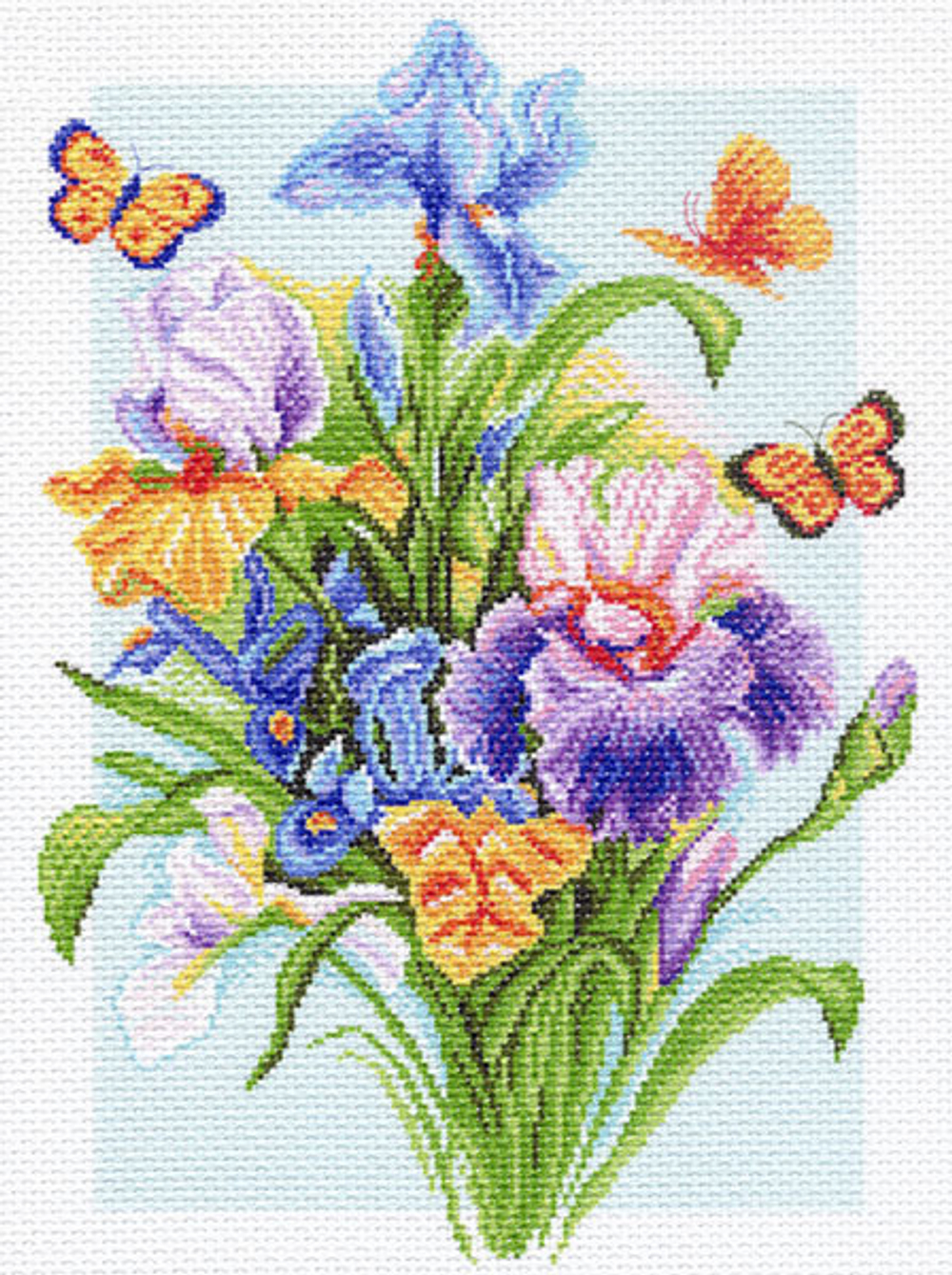 "Весенняя радуга"-1181 канва с рисунком