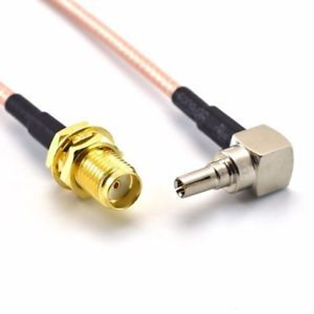 Пигтейл переходник для усилителей интернет CRC9-SMA female, 30cm