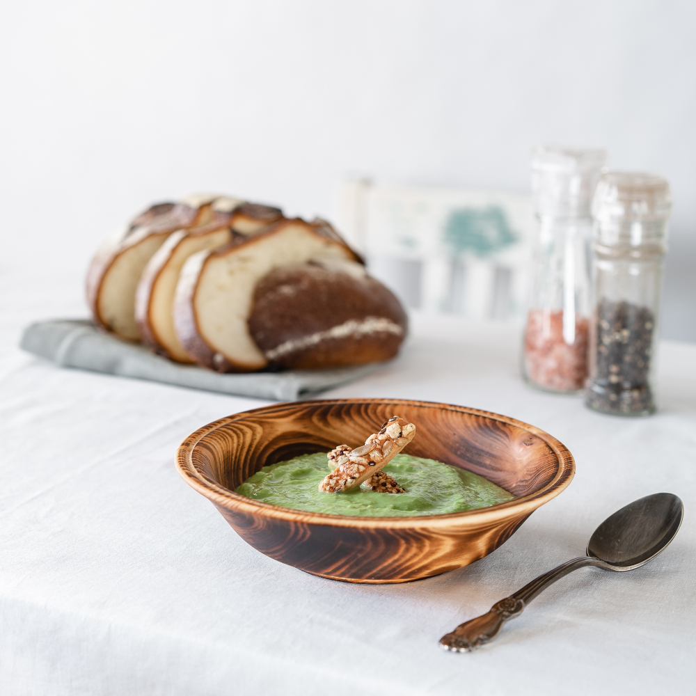 Деревянная глубокая тарелка Art of Siberia из сибирского кедра серии Аристократ. T142