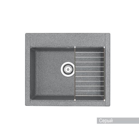 Кухонная мойка AQUATON Делия 60 Серый