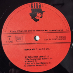 Винтажная виниловая пластинка LP Howlin Wolf I Am The Wolf (France 1988)