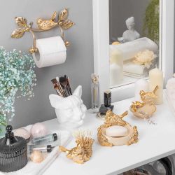 Мыльница Птичка Терра Айвори