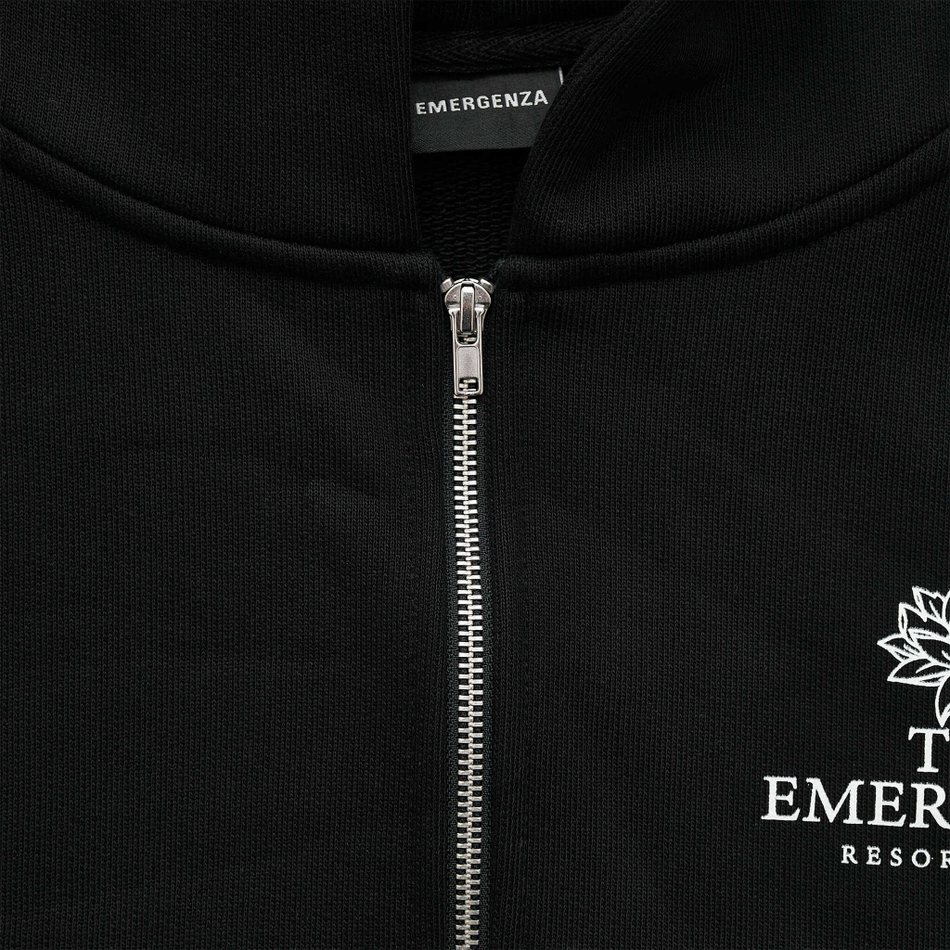 LOTUS ZIP-UP HOODIE OVERSIZED