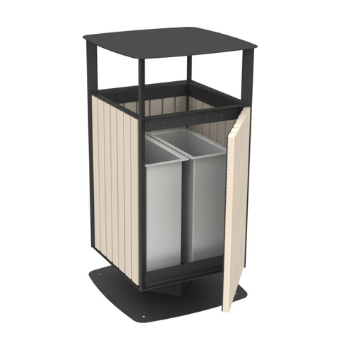 Парковая урна PO-460, 460*460*860 мм.