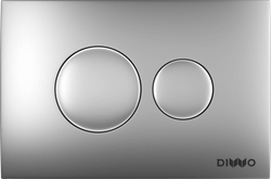 Кнопка смыва для унитаза DIWO 7311 пластик, цвет матовый хром