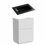 Тумба с раковиной Sancos FOLK Floor FL60FW/CN7011MBwx 60 Bianco