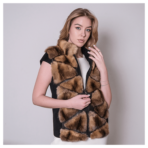 Жилет из меха соболя «Душегрея соболья»
