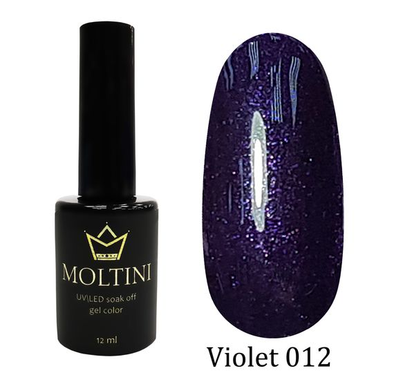 Гель-лак Moltini Violet 012, 12 ml