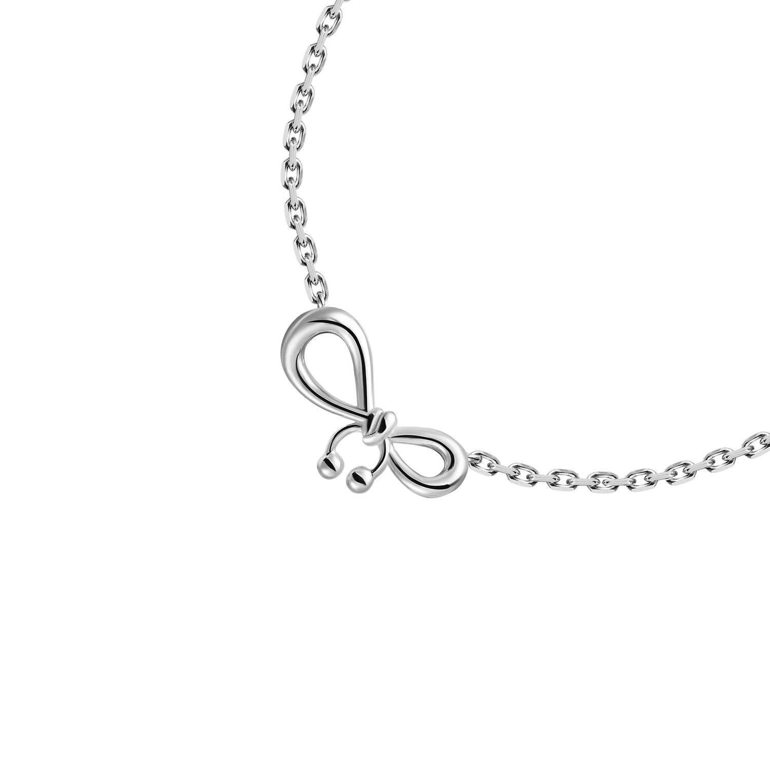 Браслет Pierced Bow Bracelet - Silver