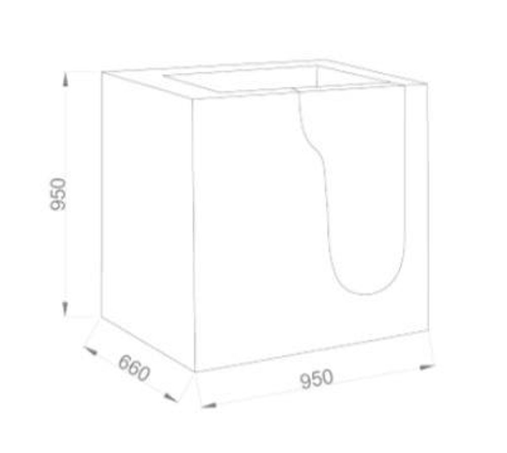 Ванна для МГН ABS NOFER H504 белый