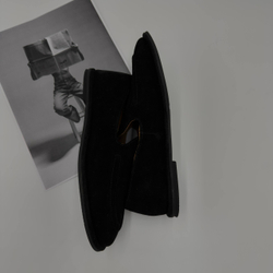 Туфли женские натуральная кожа артикул 6183-1 цвет "чёрный"