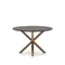 Стол Argo Ø120 см, черная столешница, светлые ножки