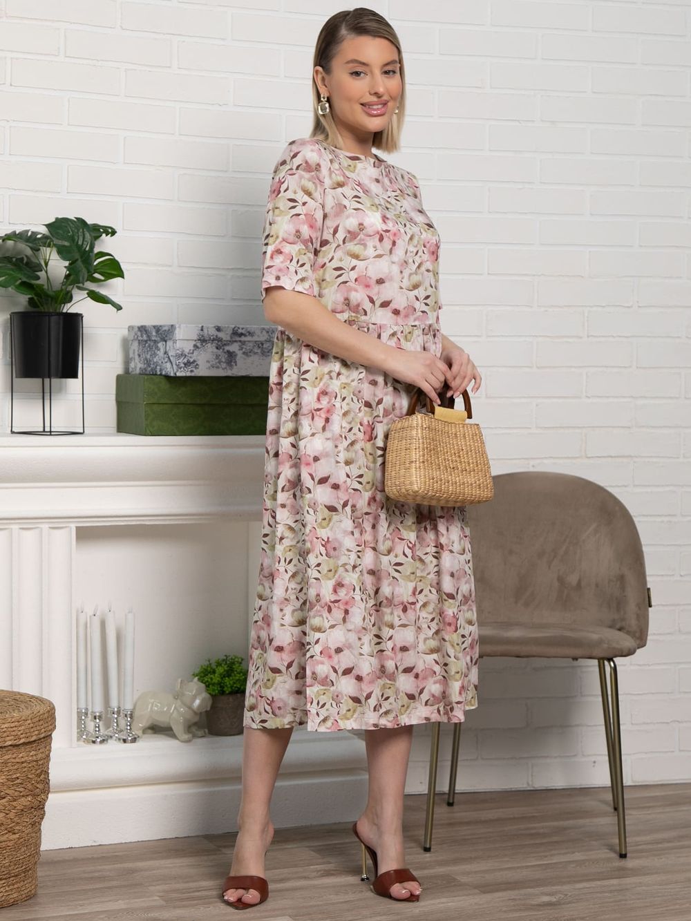 Платье Синтия (пыльная роза) П15516-25М LT Collection