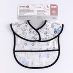 5545680 Нагрудник детский, непромокаемый с карманом «Машины» на липучке