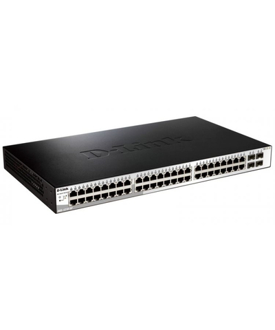 D-Link DGS-1210-52/F3A Настраиваемый L2 коммутатор с 48 портами 10/100/1000Base-T и 4 комбо-портами 100/1000Base-T/SFP