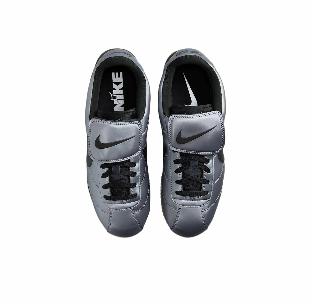 Кроссовки Nike Cortez Leather SE 'Metallic Cool Grey Black' HQ3490-099