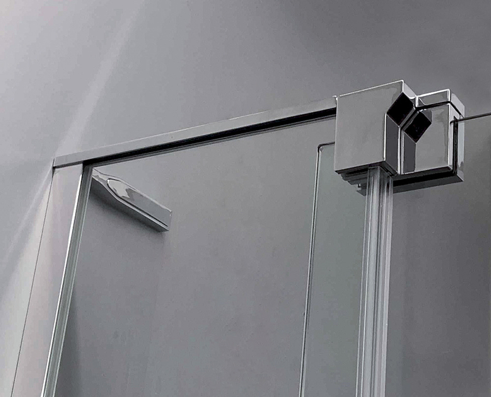 Душевой уголок Cezares Slider 90x80 SLIDER-AH-2-70/80-80/90-GRIGIO-NERO профиль Черный матовый стекло серое