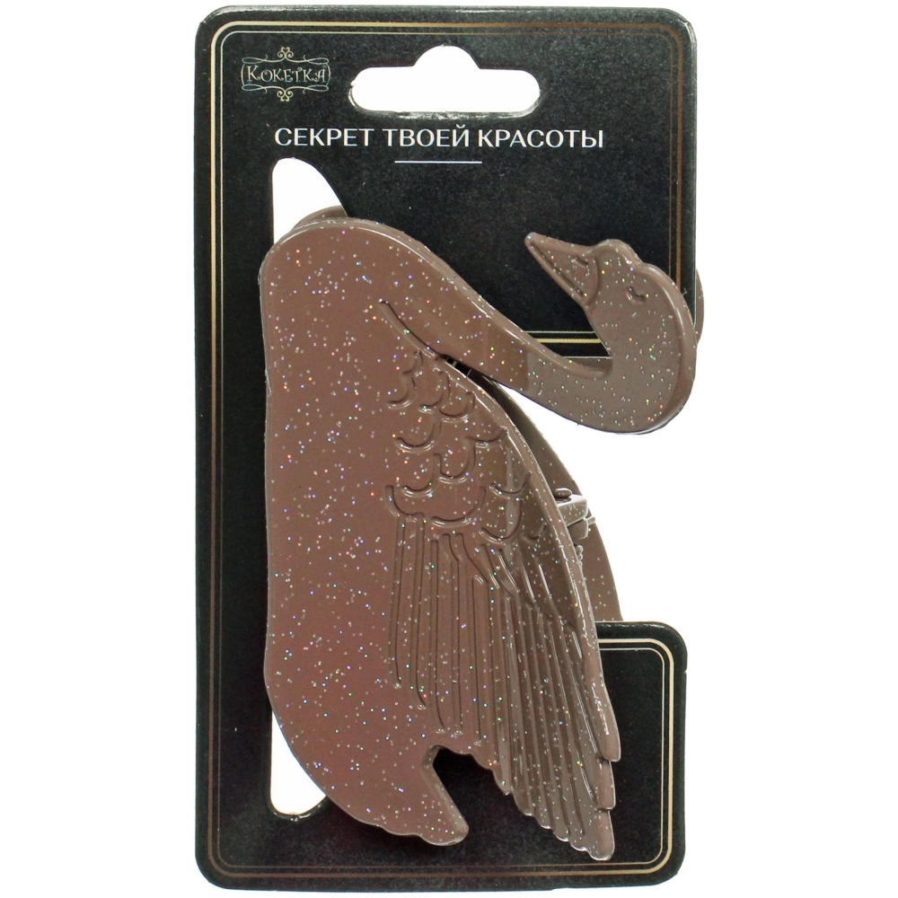 Заколка - краб для волос «AKS - VIENTO», микс 6 цветов, прямоугольник, 8*5,5см