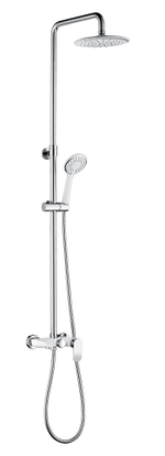 22062-F Душевой релинг (белый,хром) GANZER  (4/1шт)