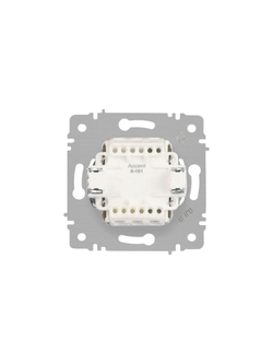 Выключатель 1-кл. СП Accent 6-101-01М 10А IP20 250В AL/CU бел. матов. Intro Б0063468