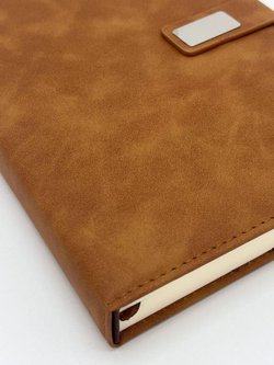 Блокнот А5 в линейку 170 л коричневый (8412-4)