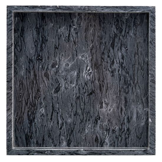 Поднос marm, 25х25 см, черный мрамор