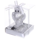 Свеча новогодняя «Загадочная змея» 8*8*10 см, Серебро