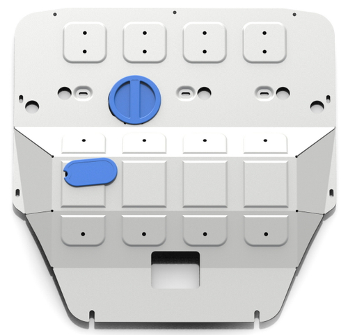 Защита картера и КПП Rival для Mini Hatch III (V - 1.5; 2.0) 2013-2018 2018-н.в., штампованная, алюминий 3 мм, с крепежом, 333.8203.1