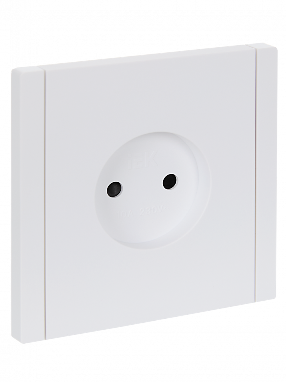 FORTE&PIANO Розетка 1-местная без заземления с защитными шторками винтовое крепление 10А FP217 белый IEK