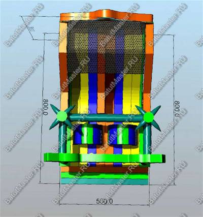 Коммерческий надувной батут "Мир сафари"