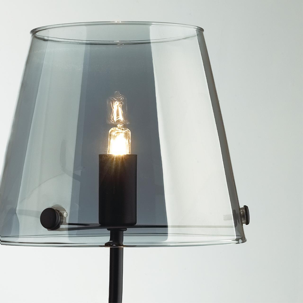 6570/1W MODERNI LN25 103 черный/дымчатый/металл/стекло Бра G9 1*20W 220V SMOKY